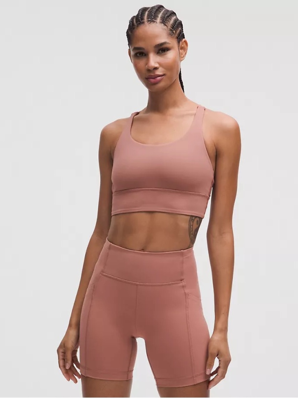 Lululemon Longline Energy Bra, Size 12, Red Clay